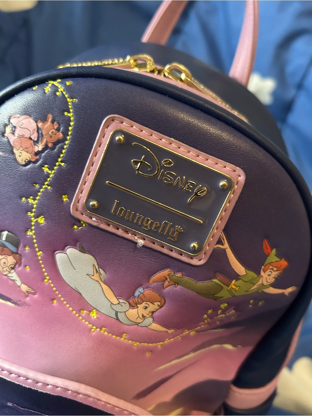 Loungefly Peter Pan Skull Rock Backpack Captain Hook Tinker Bell Disney - Picture 2 of 12